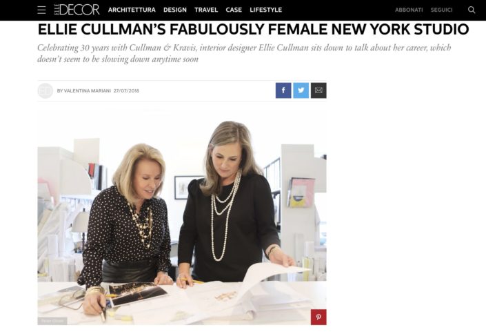 Cullman & Kravis Associates   Elle Decor Magazine