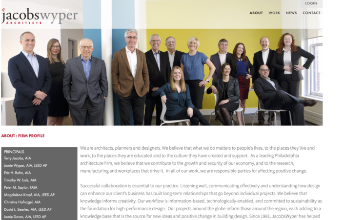 Jacobs Wyper Architects – Firm Portraits