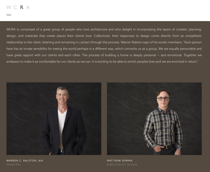 W.C. Ralston Architects LLC – Portraits