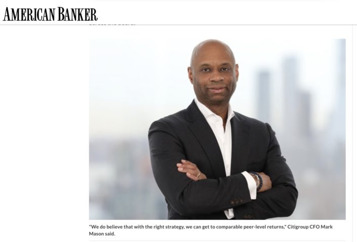 Citi Portraits in American Banker Magazine